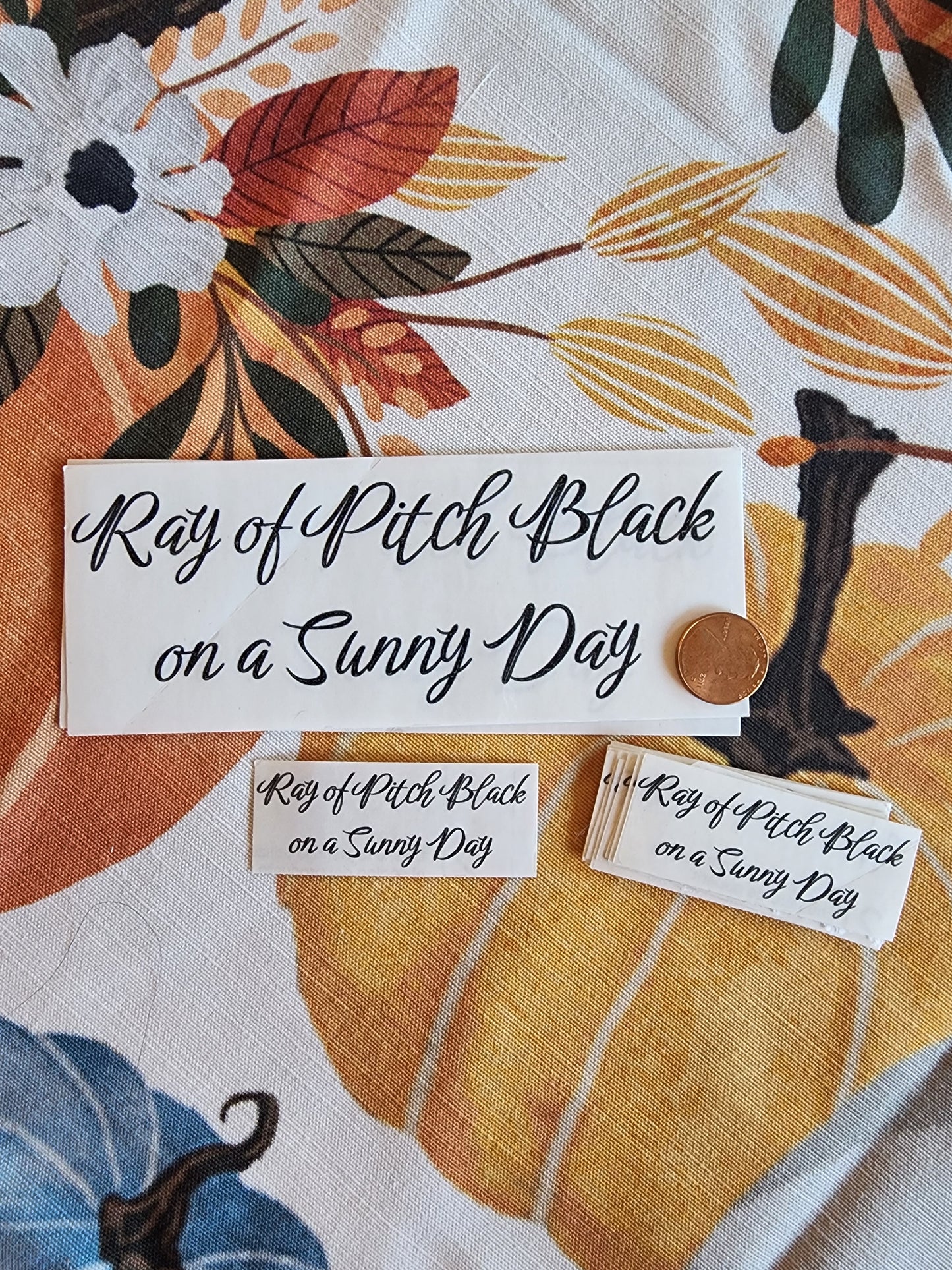 Ray of Pitch Black on a Sunny Day Sticker