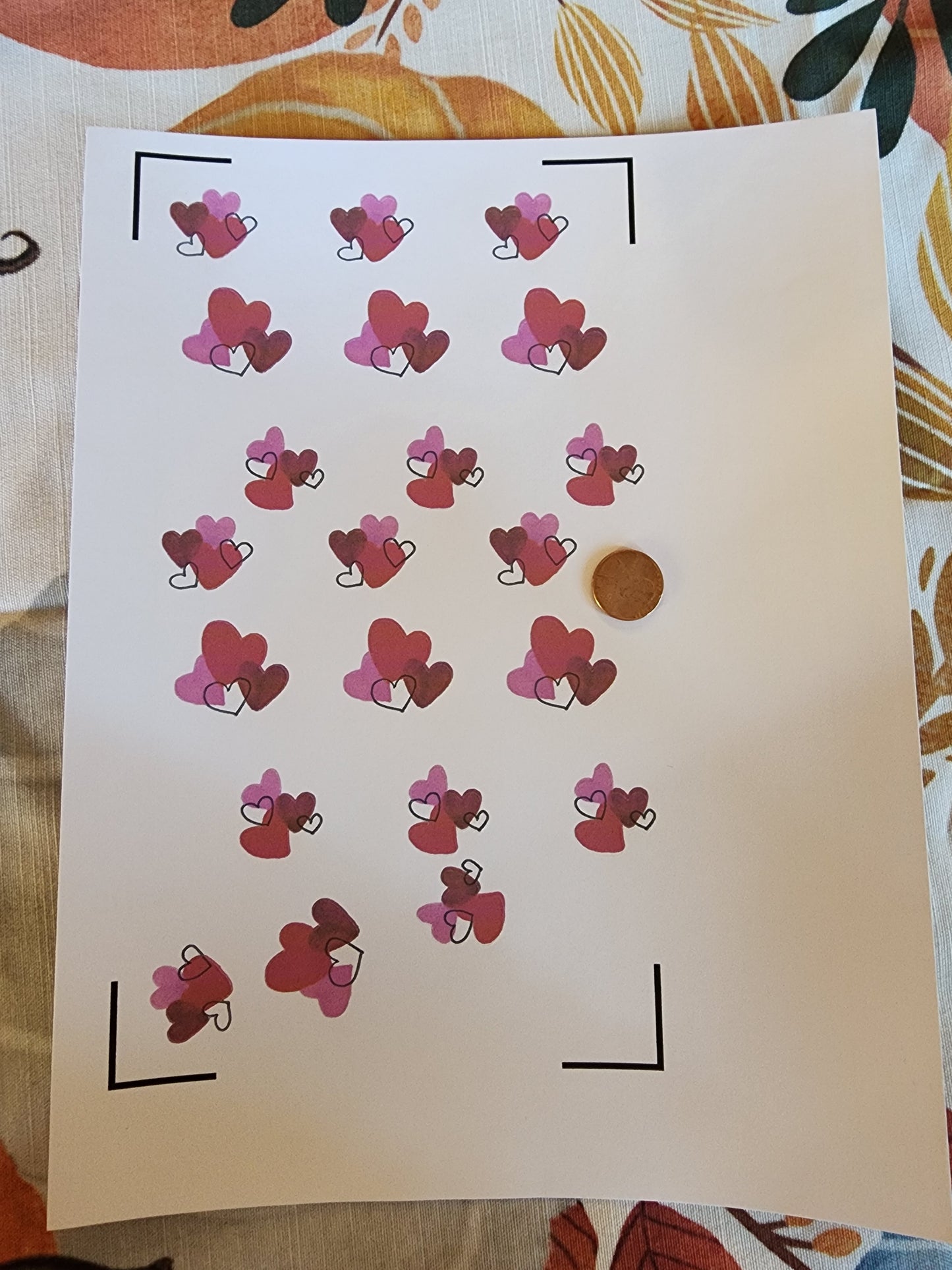 Valentines Heart Bunch Sticker