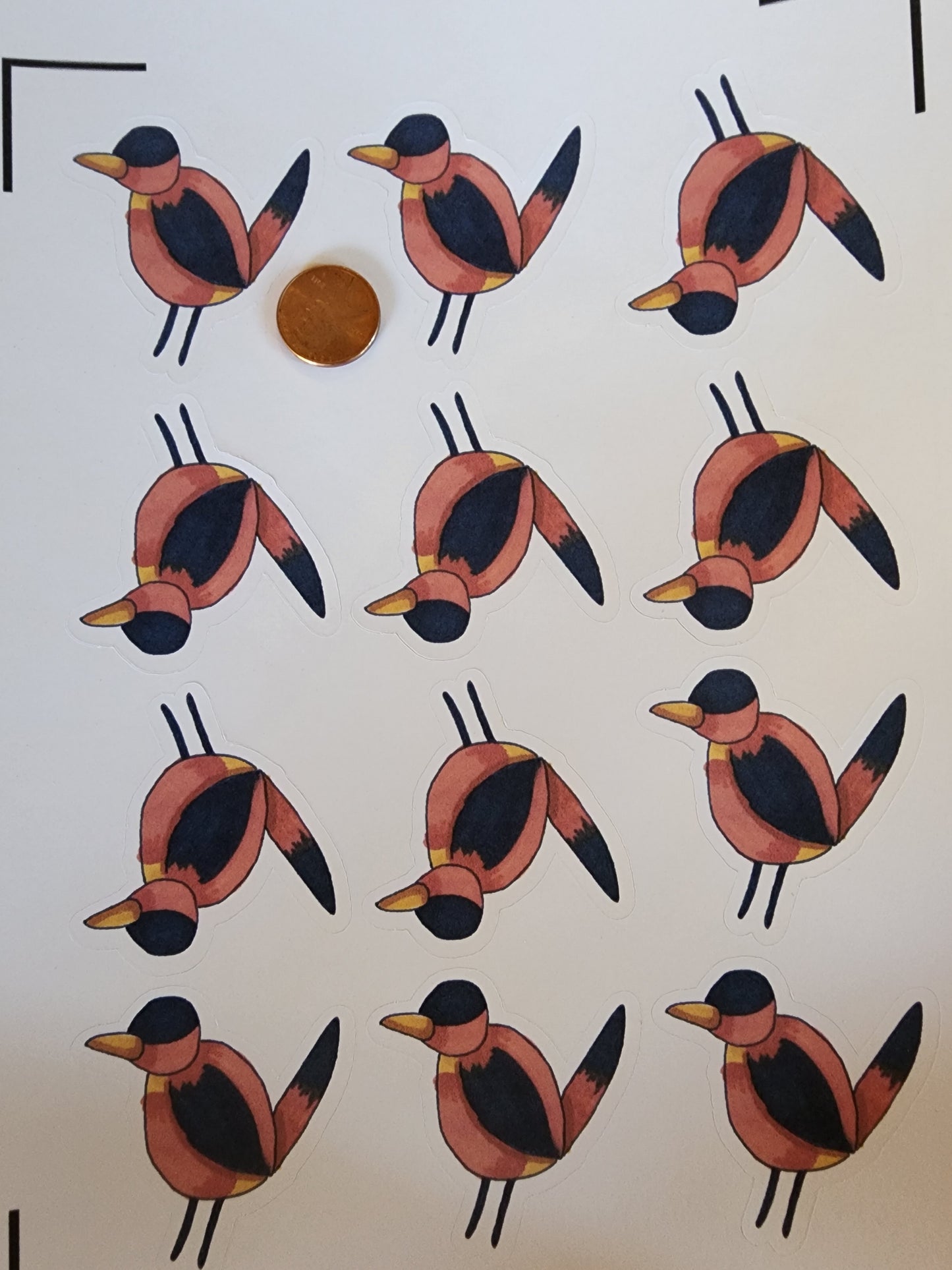 Oriole Bird Stickers