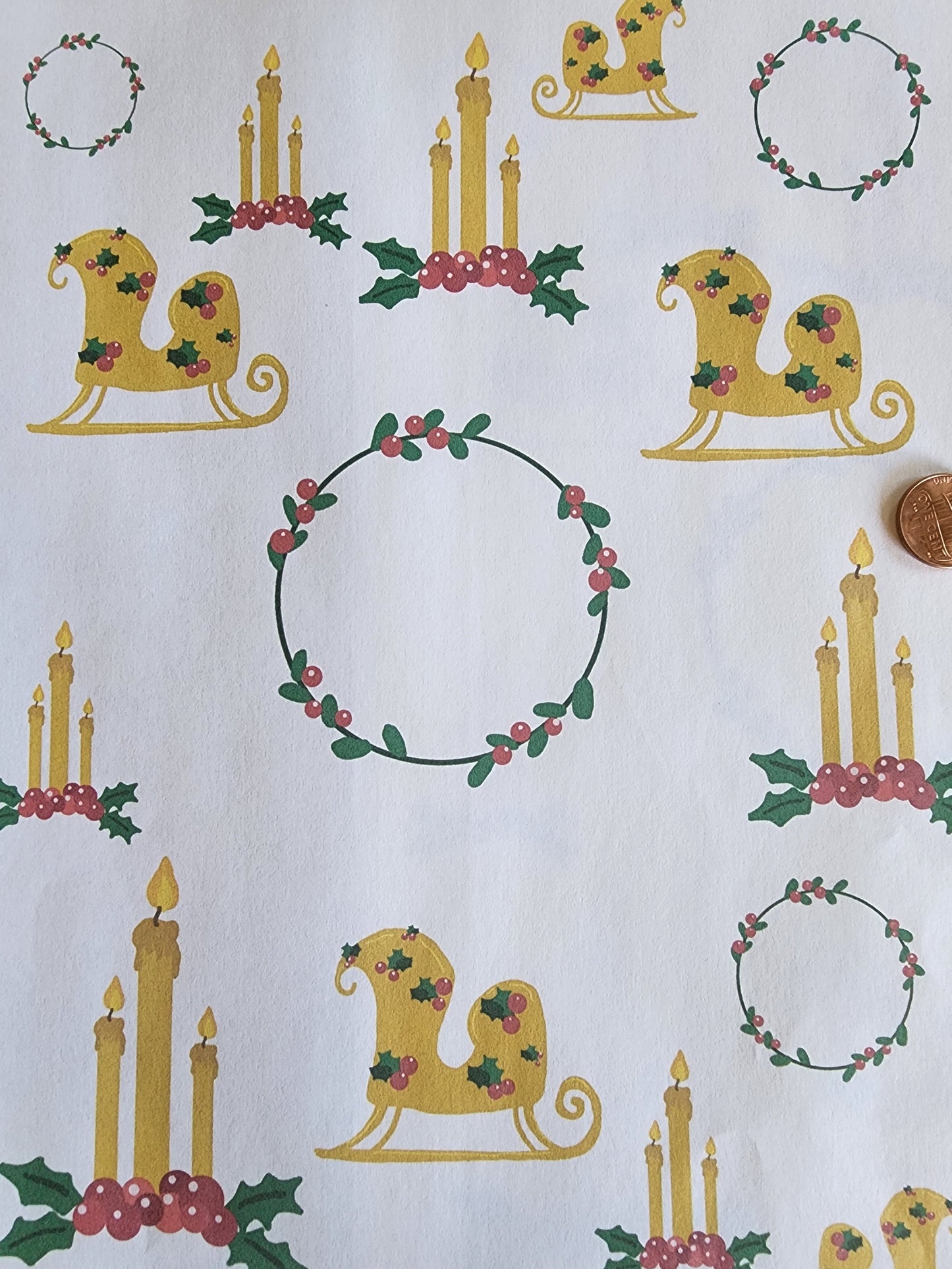 Golden Christmas overglaze waterslide ceramic decal