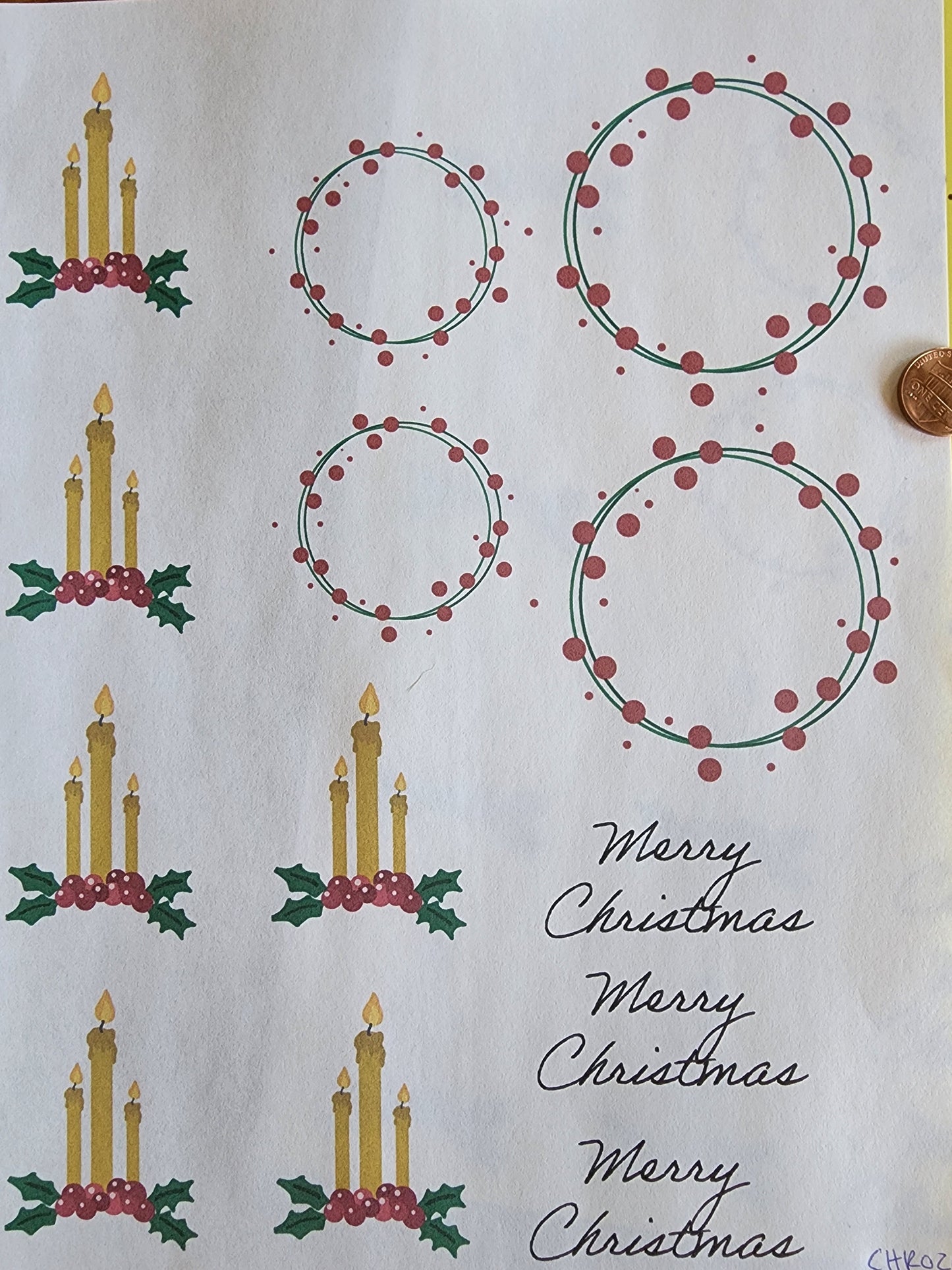 Christmas 26 Overglaze Waterslide Ceramic Decal