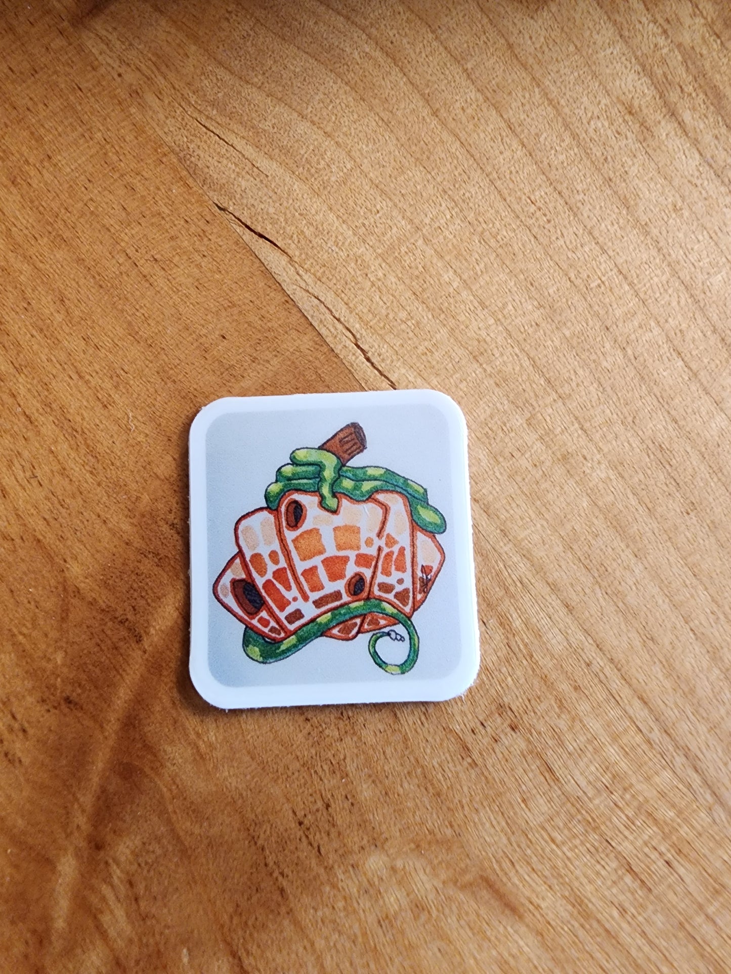 Resting on a Pumpkin Stickers