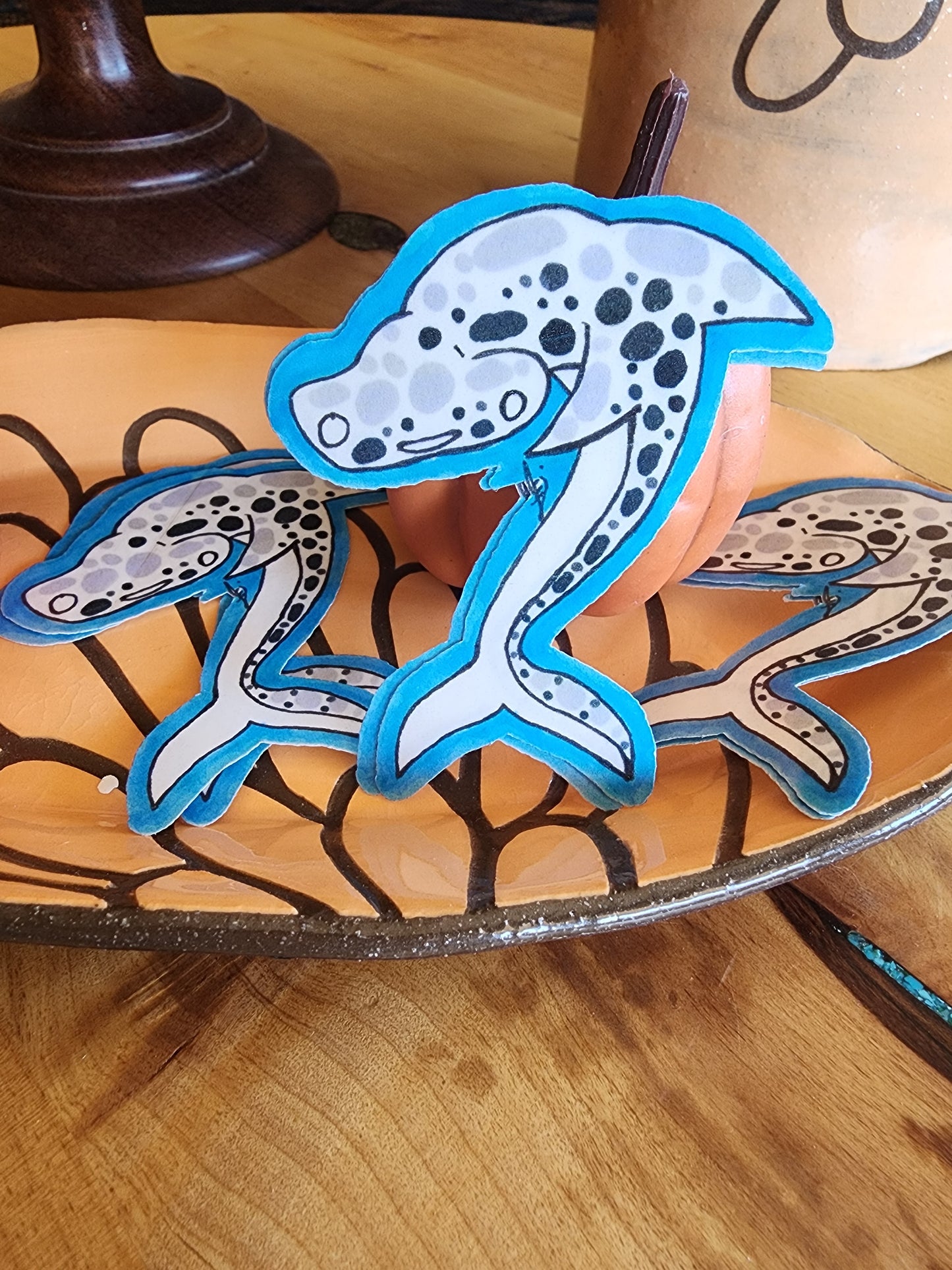 Happy Hammerhead Shark Stickers