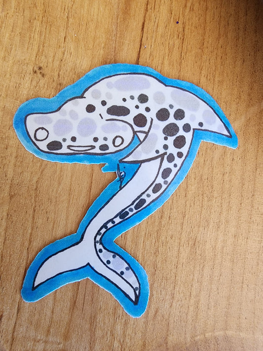 Happy Hammerhead Shark Stickers