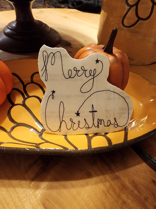 Merry Christmas with Stars Stickers