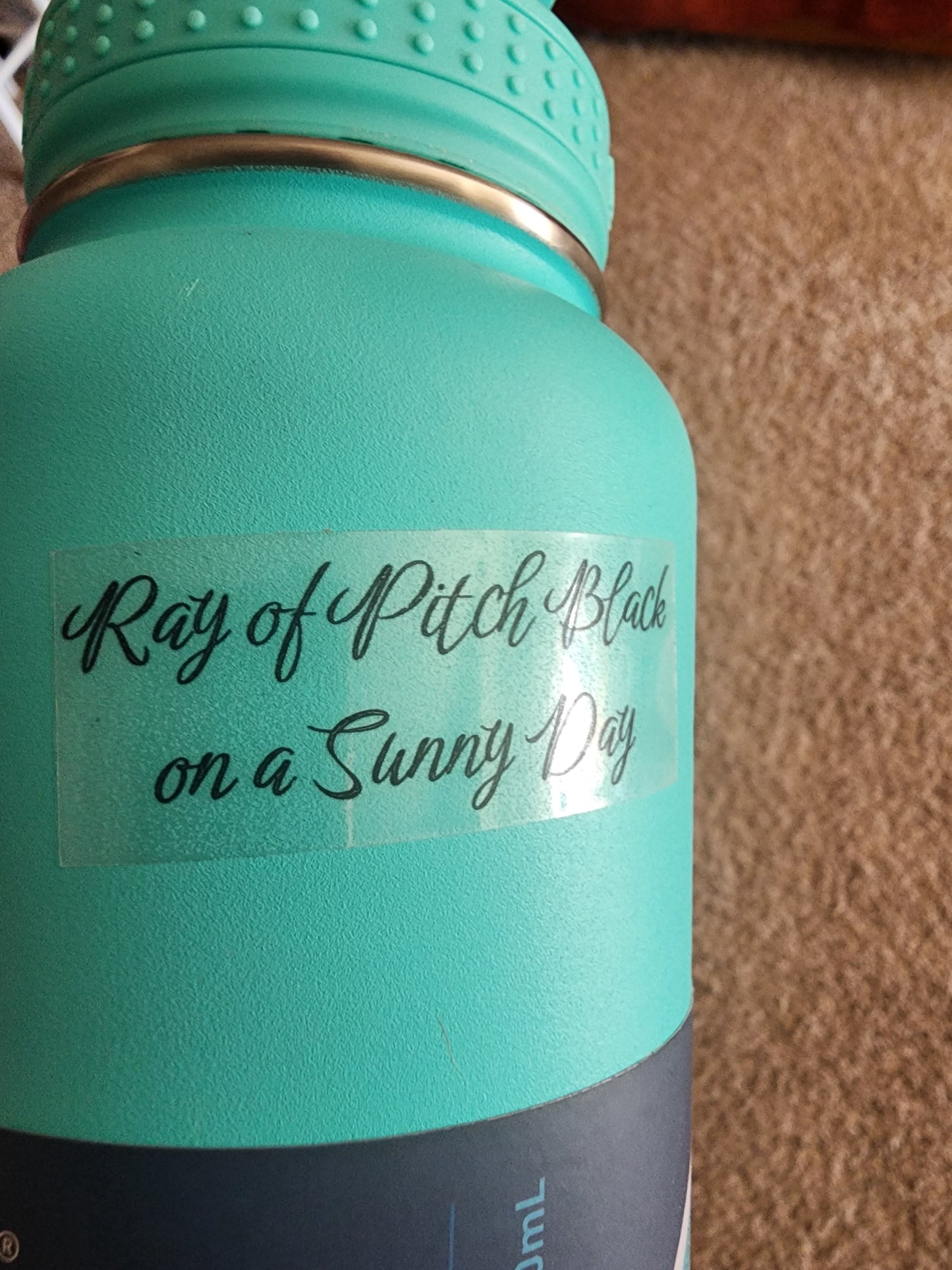 Mini Rays of Pitch Black on a Sunny Day Stickers