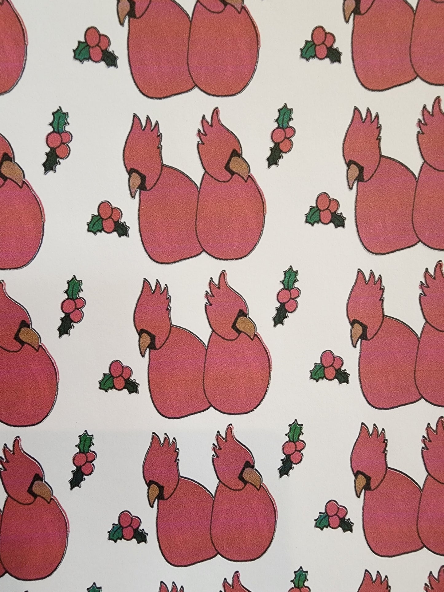 Festive Cardinals Sticker