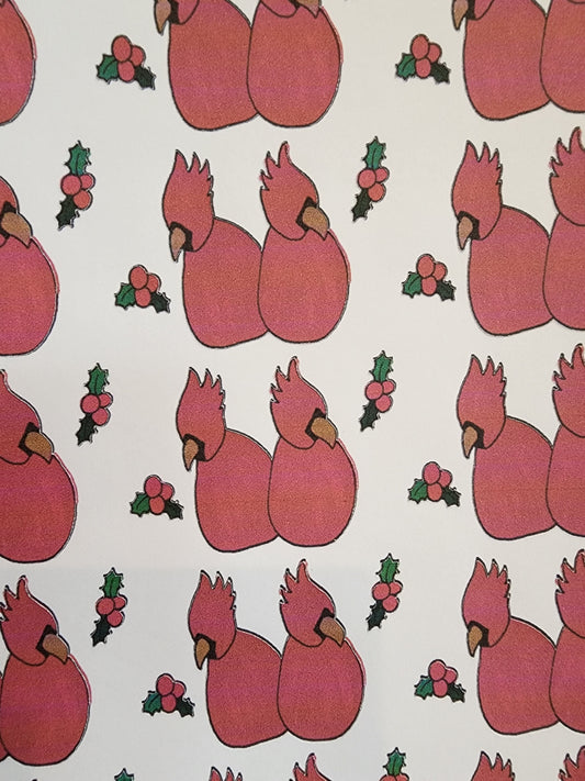 Festive Cardinals Sticker