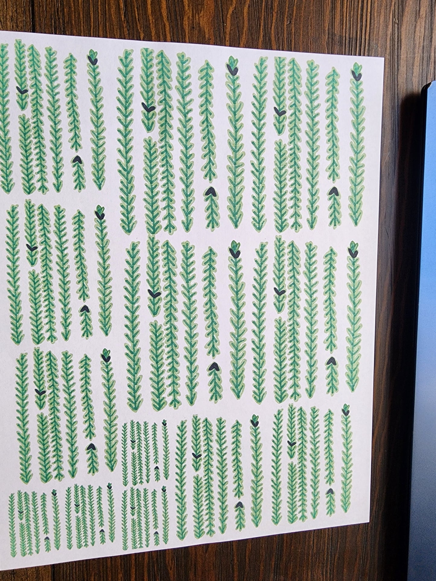 Abstract Vines Overglaze Waterslide Ceramic Decal