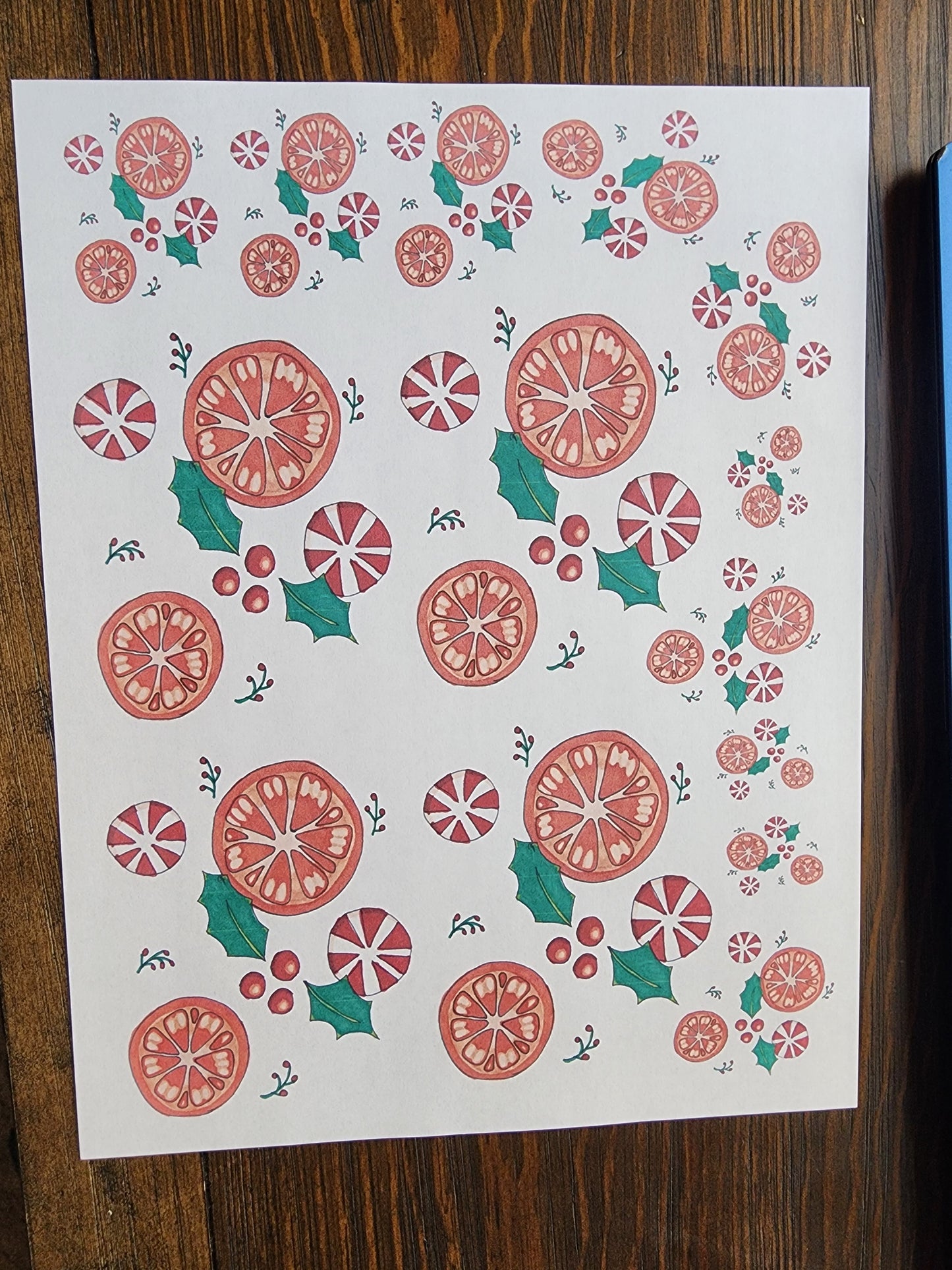 Christmas Medley Overglaze Waterslide Ceramic Decal