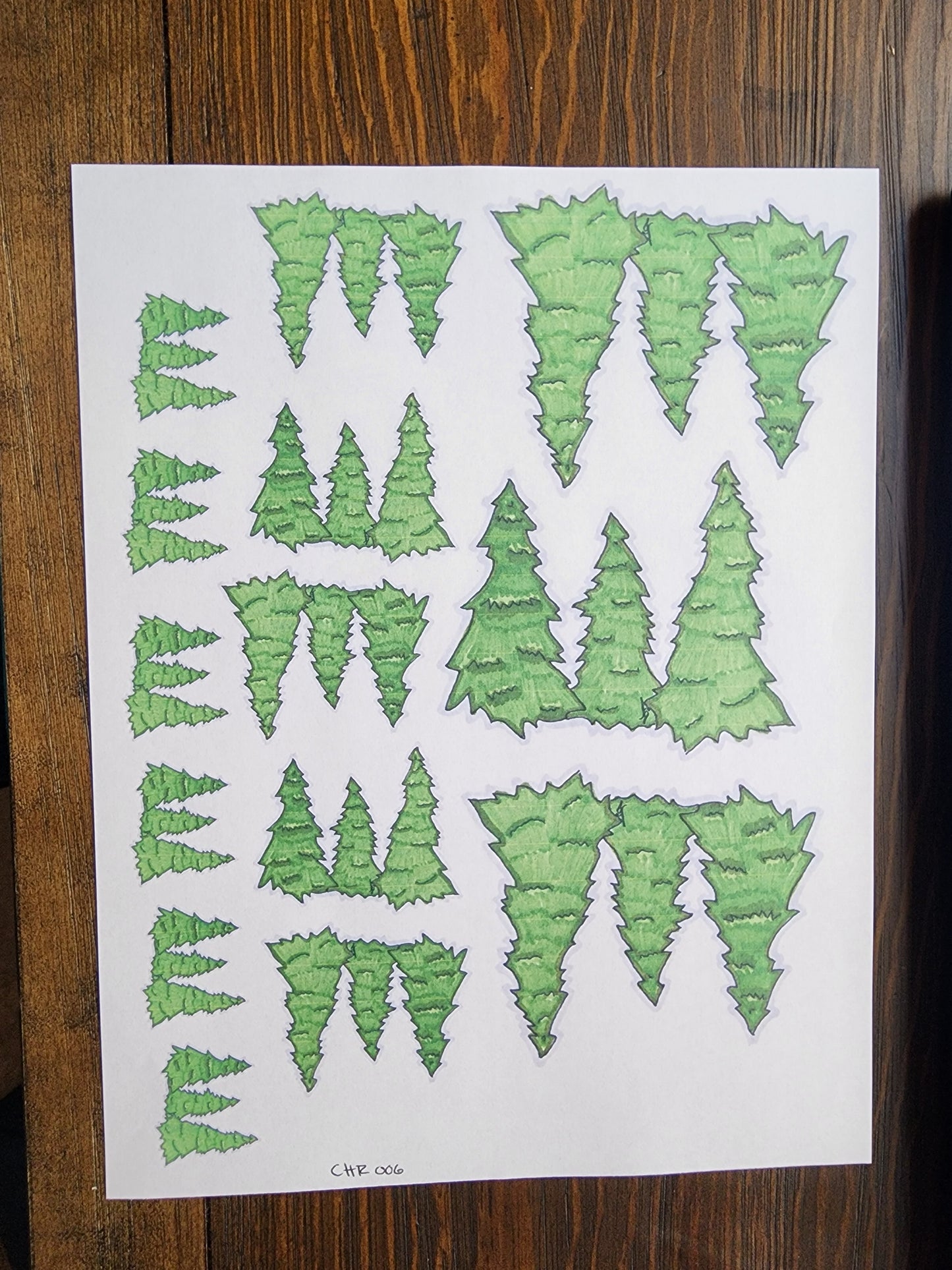 Forest Overglaze Waterslide Ceramic Decal