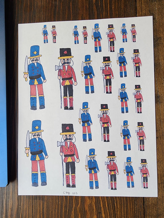 Nutcrackers Overglaze Waterslide Ceramic Decal