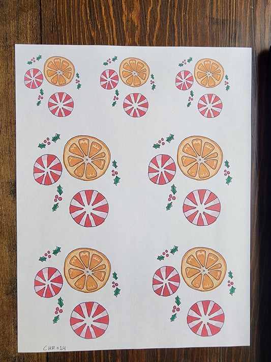 Christmas Medley 2 Overglaze Waterslide Ceramic Decal