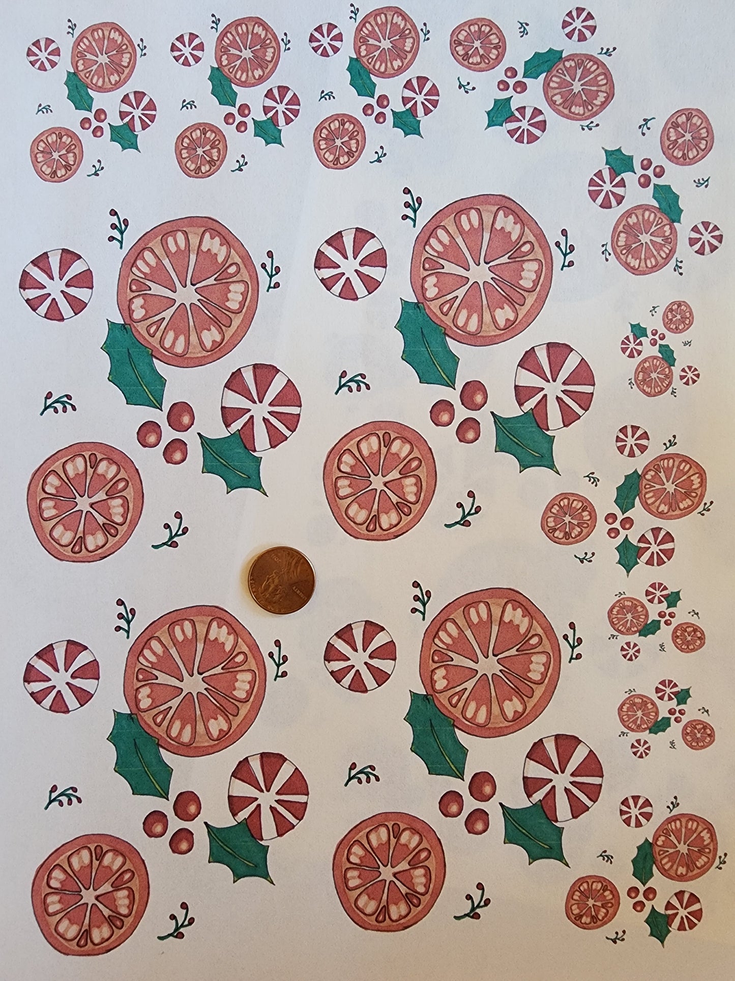 Christmas Medley Overglaze Waterslide Ceramic Decal