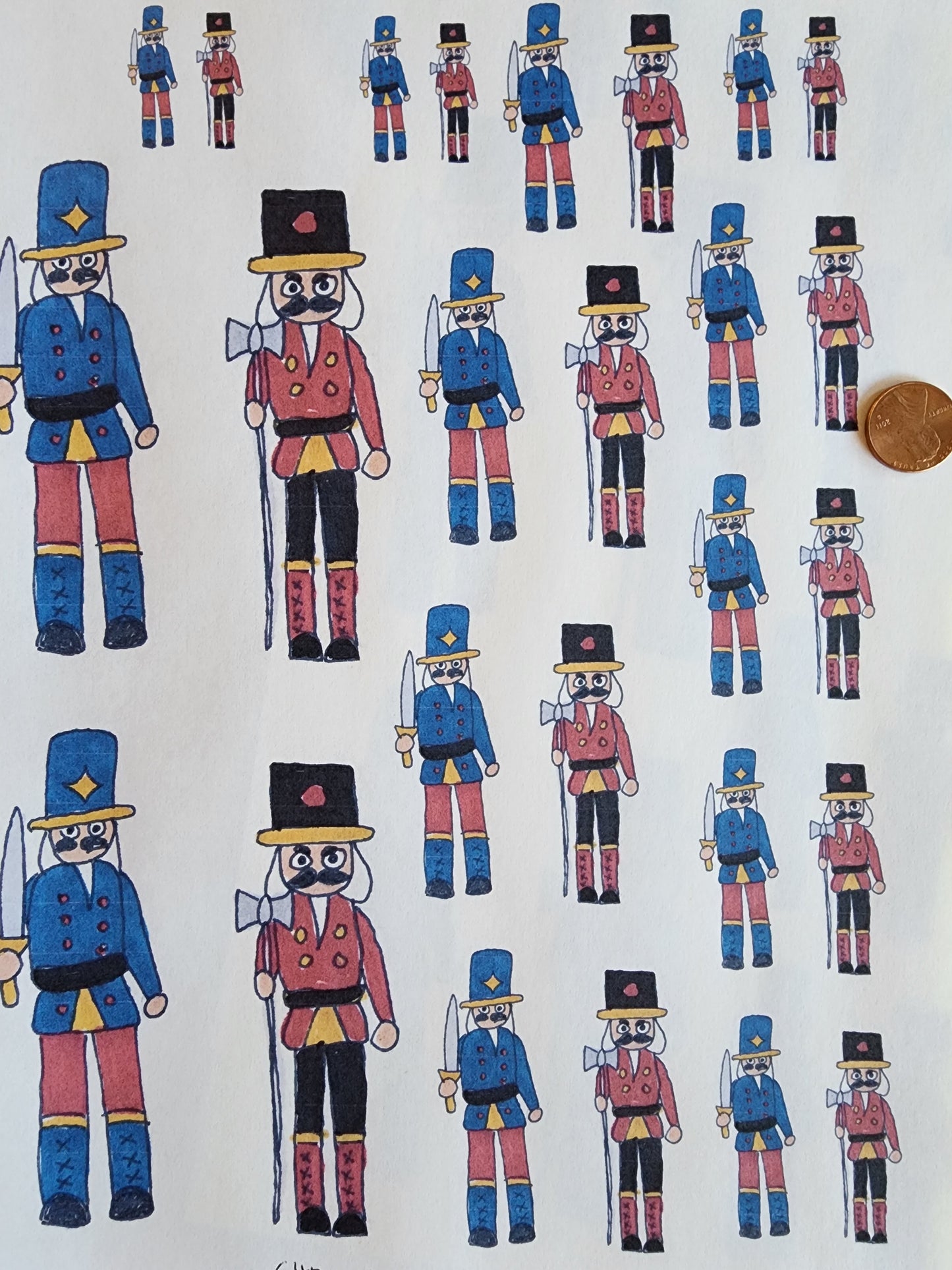 Nutcrackers Overglaze Waterslide Ceramic Decal