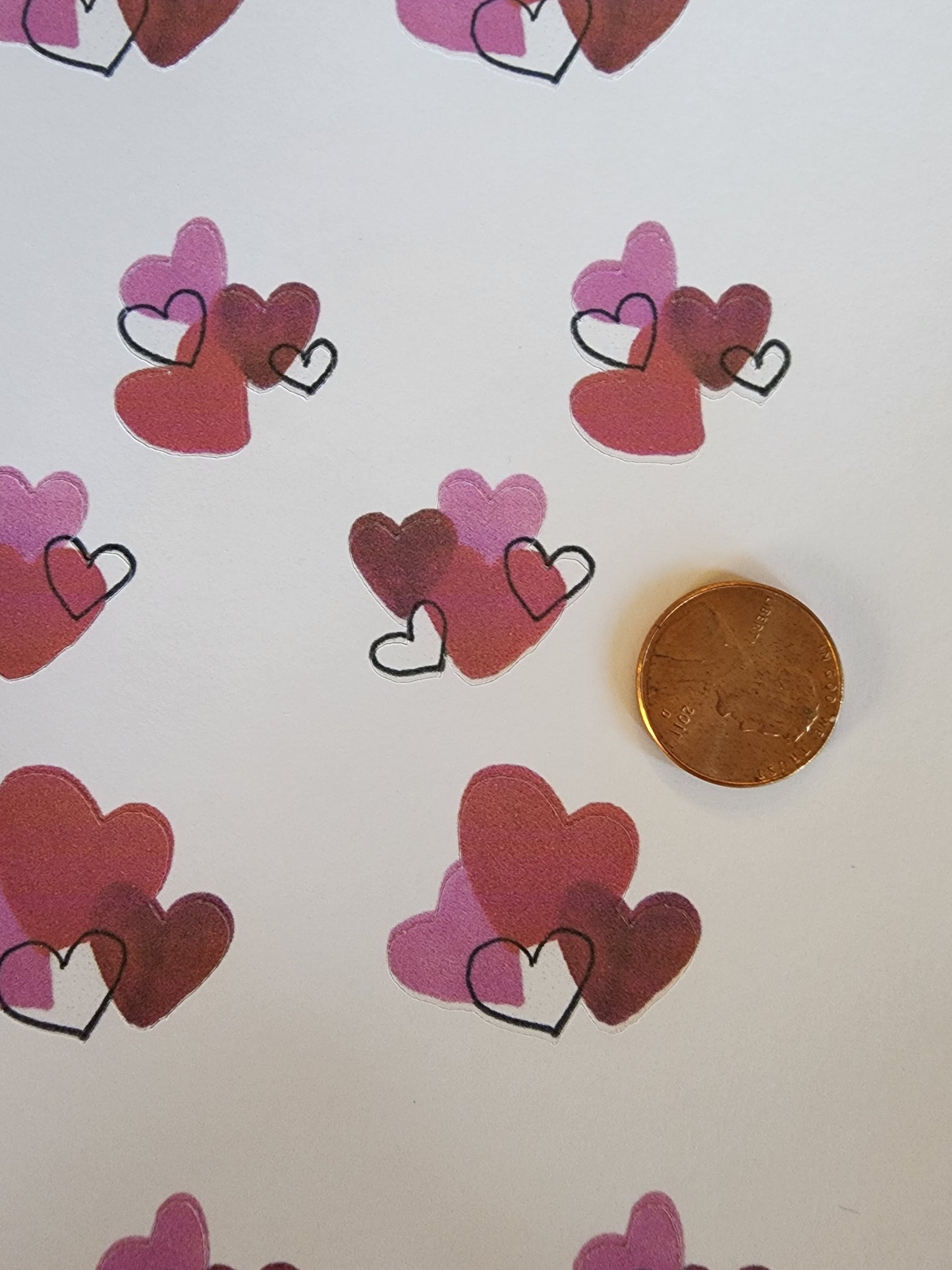 Valentines Heart Bunch Sticker