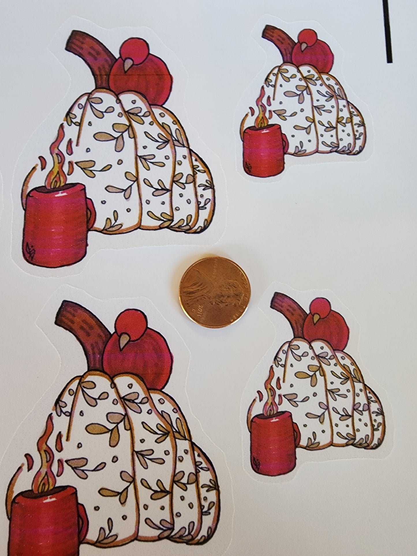 Christmas Pumpkin Sticker Sheet