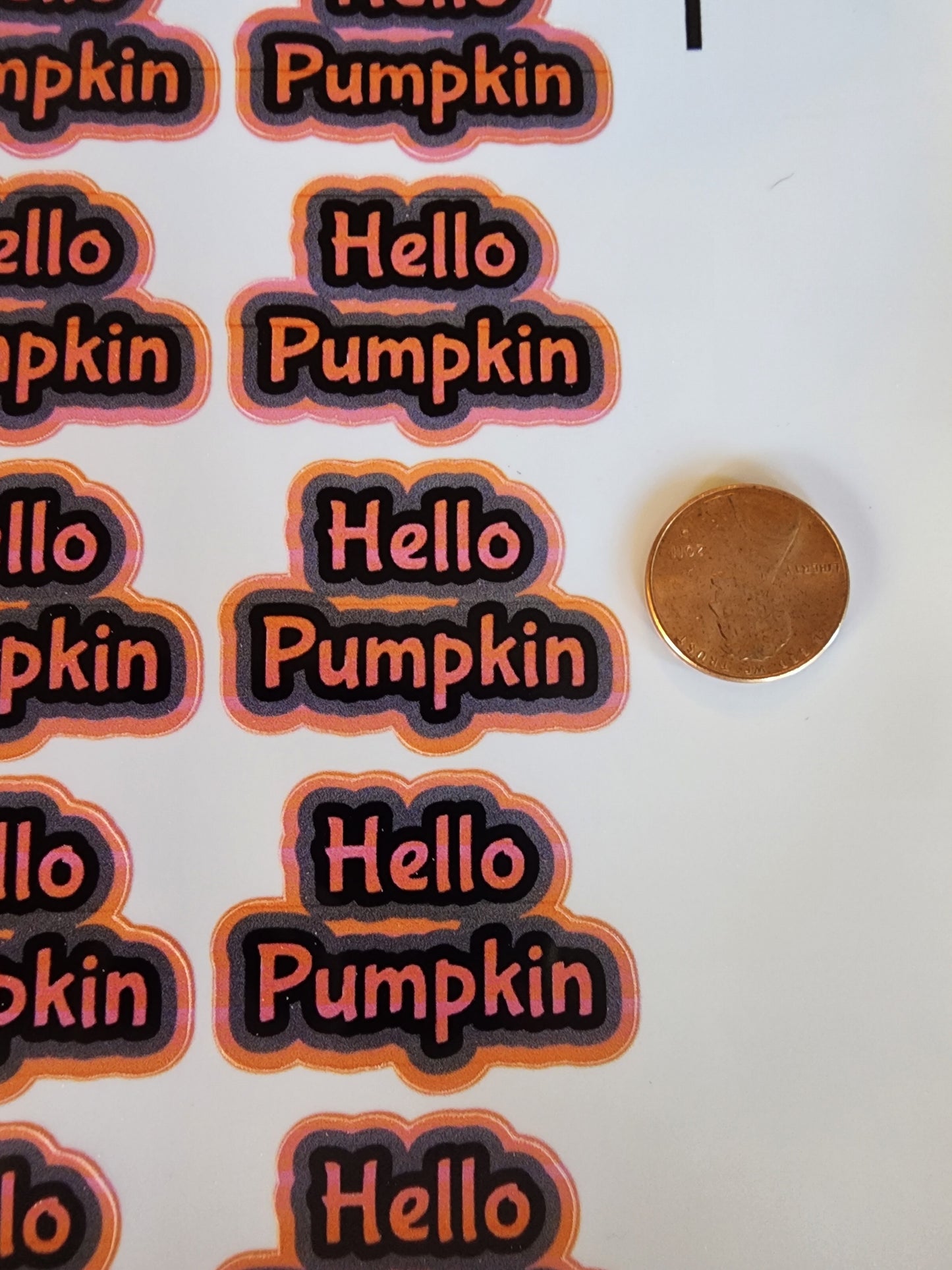 Hello Pumpkin Stickers