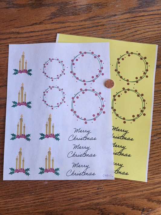 Christmas 26 Overglaze Waterslide Ceramic Decal