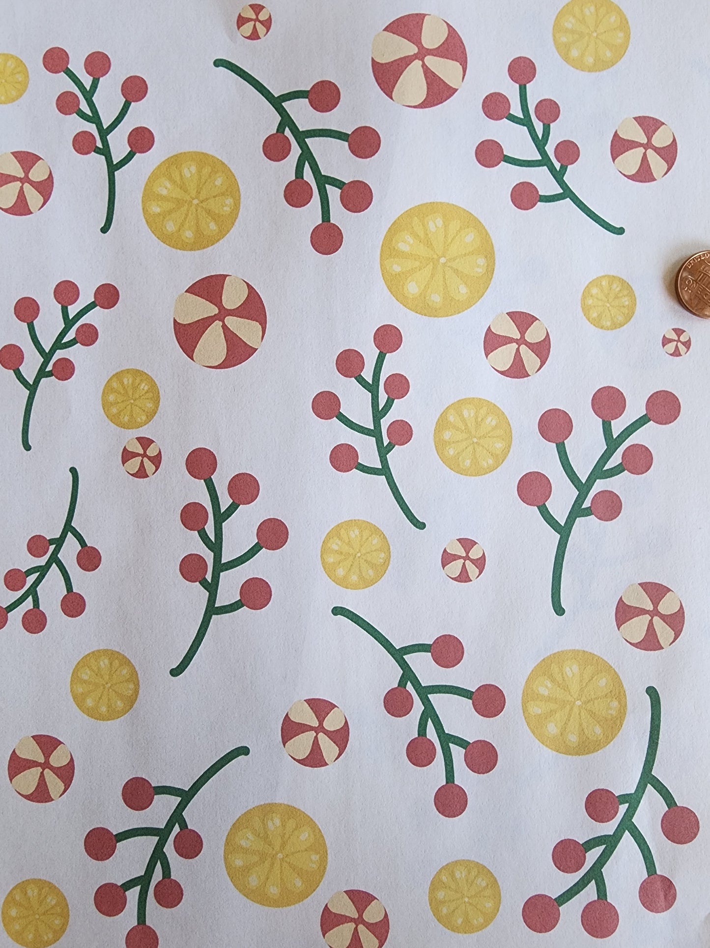 Lemon and Peppermint Overglaze Waterslide Ceramic Decal
