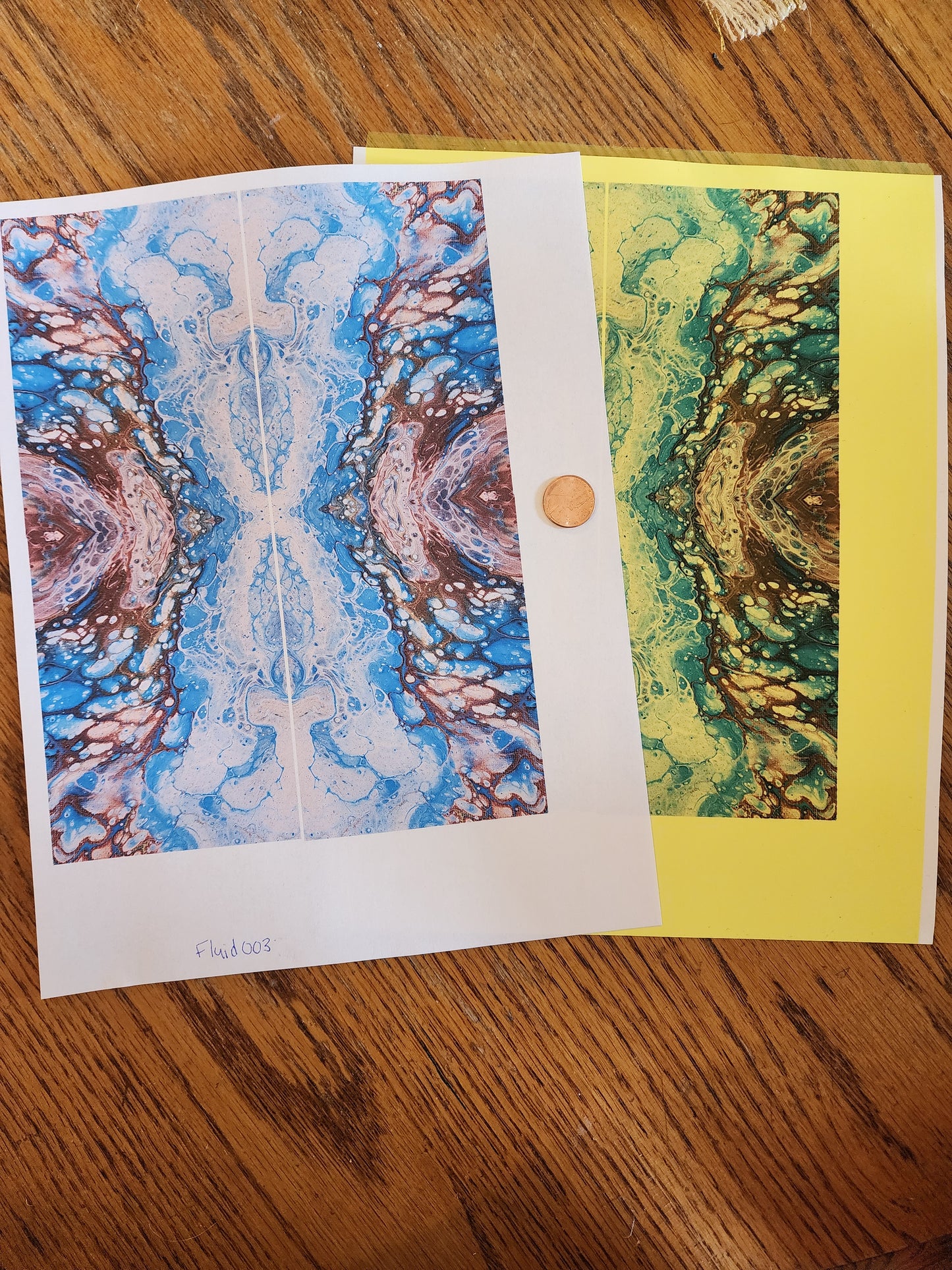 Abstract Fluid 003 Overglaze Waterslide Ceramic Decal
