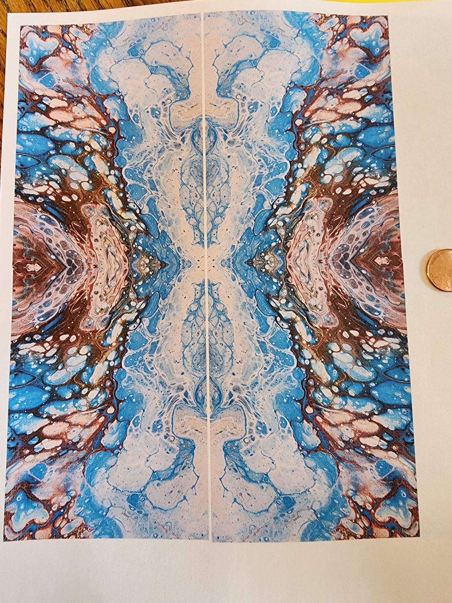 Abstract Fluid 003 Overglaze Waterslide Ceramic Decal