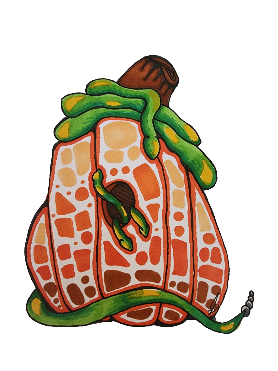 Pumpkin Home Kiss Cut Sticker