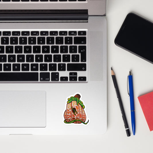 Pumpkin Home Kiss Cut Sticker