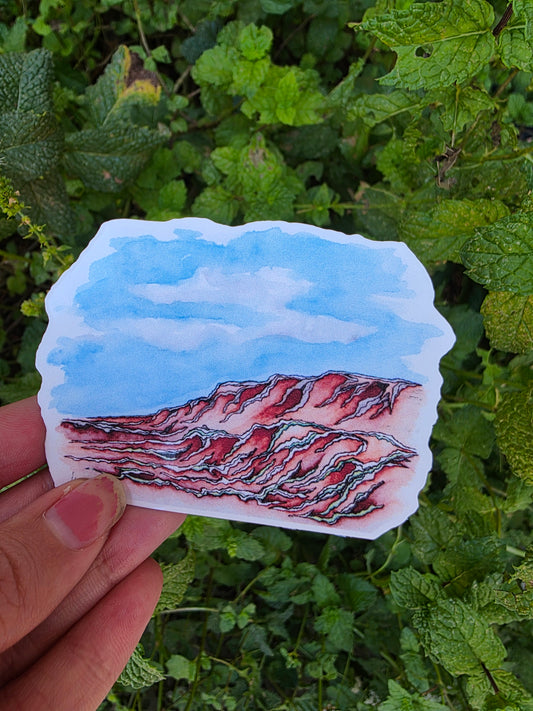 Red Cliffs in Southern Utah Landscape Sticker