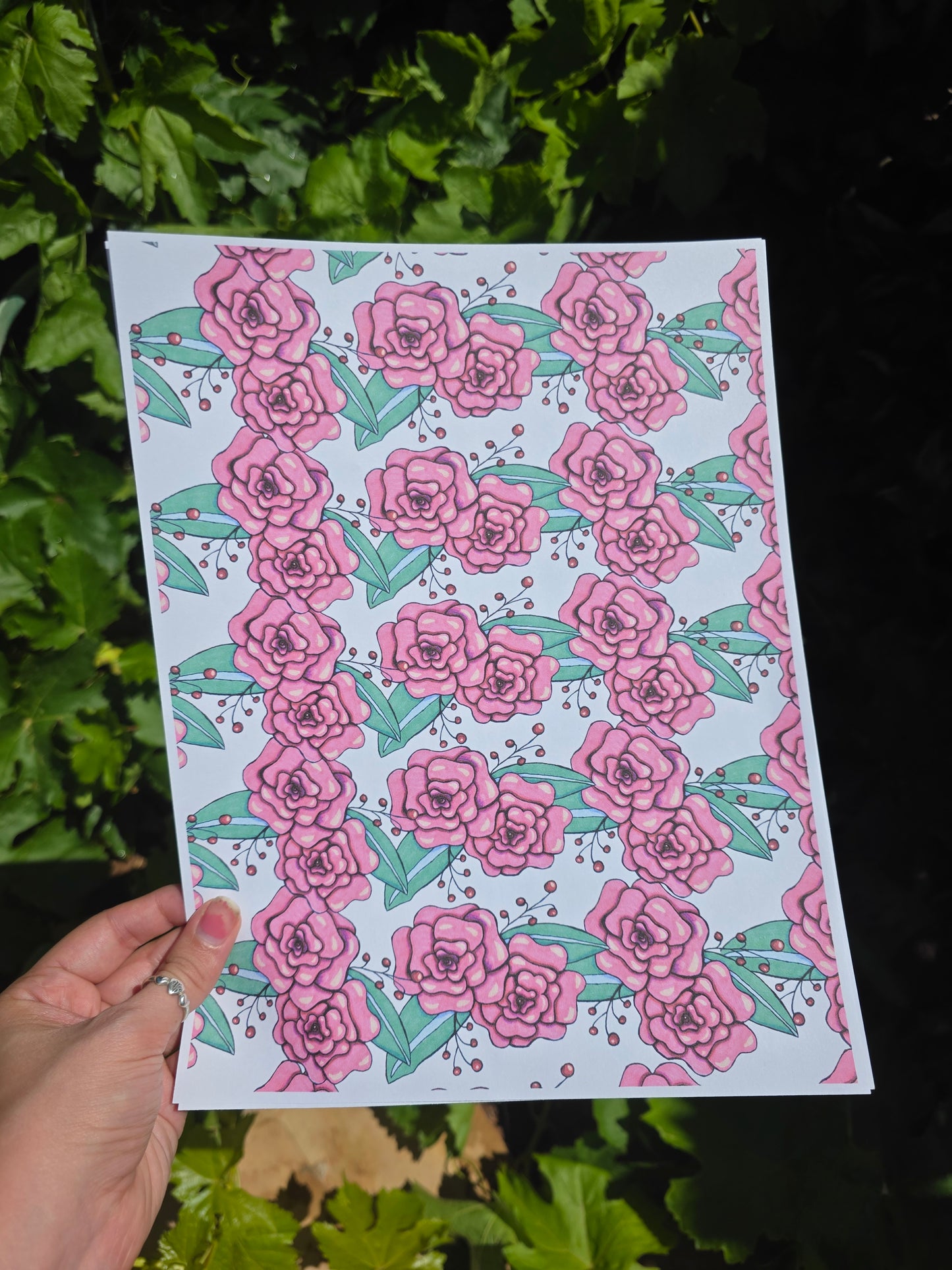 Roses Ceramic Overglaze Decal
