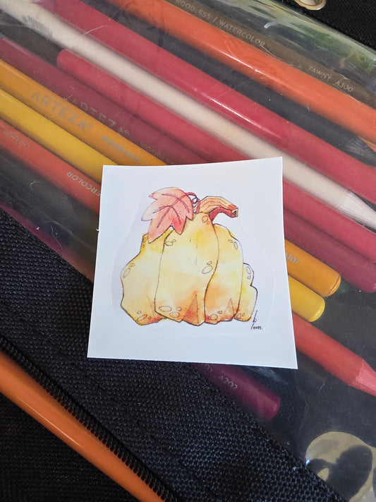 Autumn Pumpkin Sticker