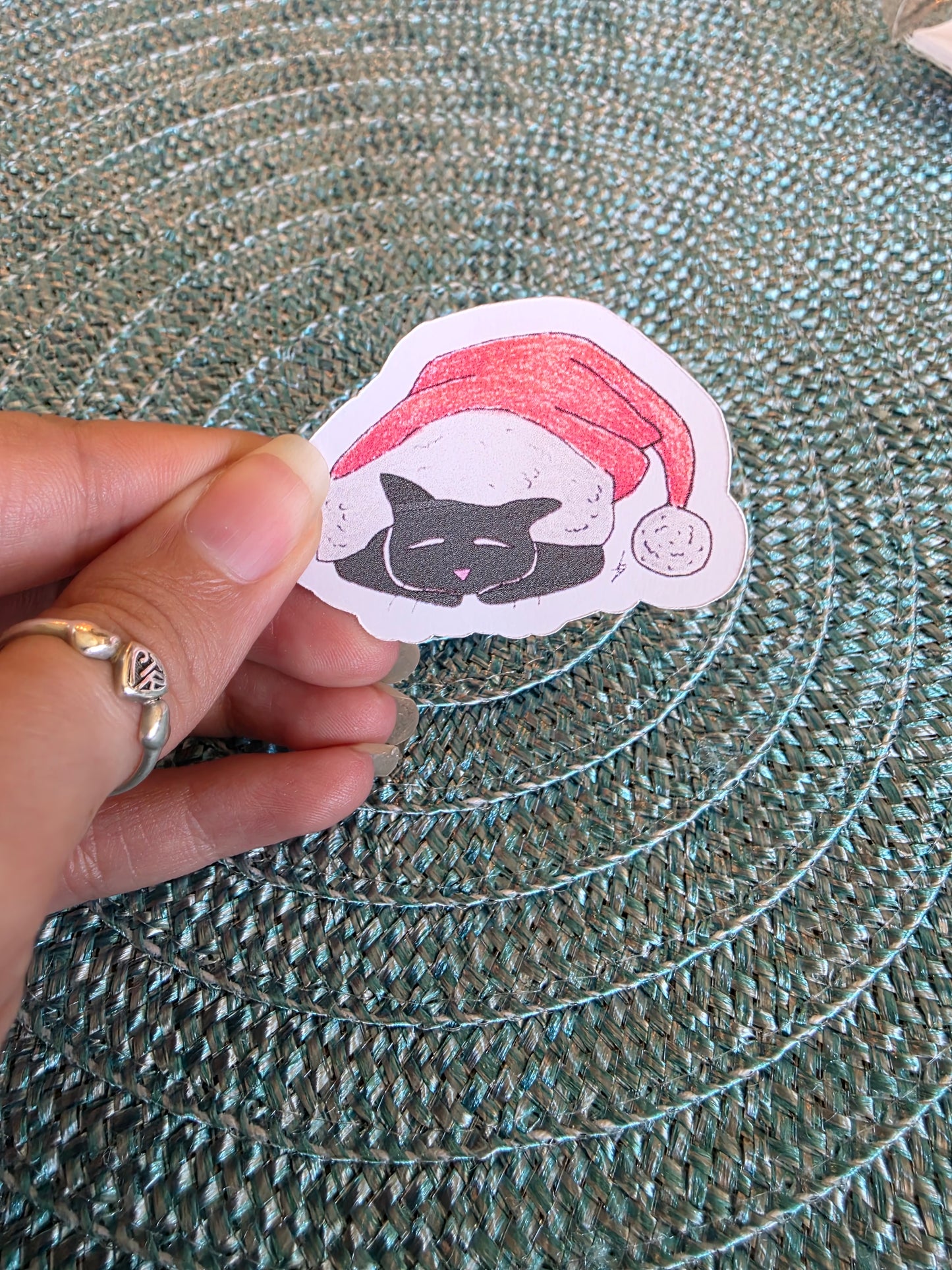 Christmas Kitty Sticker