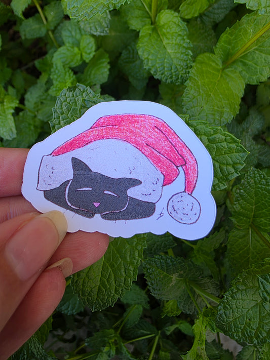 Christmas Kitty Sticker